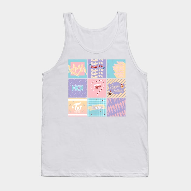 Twice "What is Love?" Pattern Tank Top by lovelyday